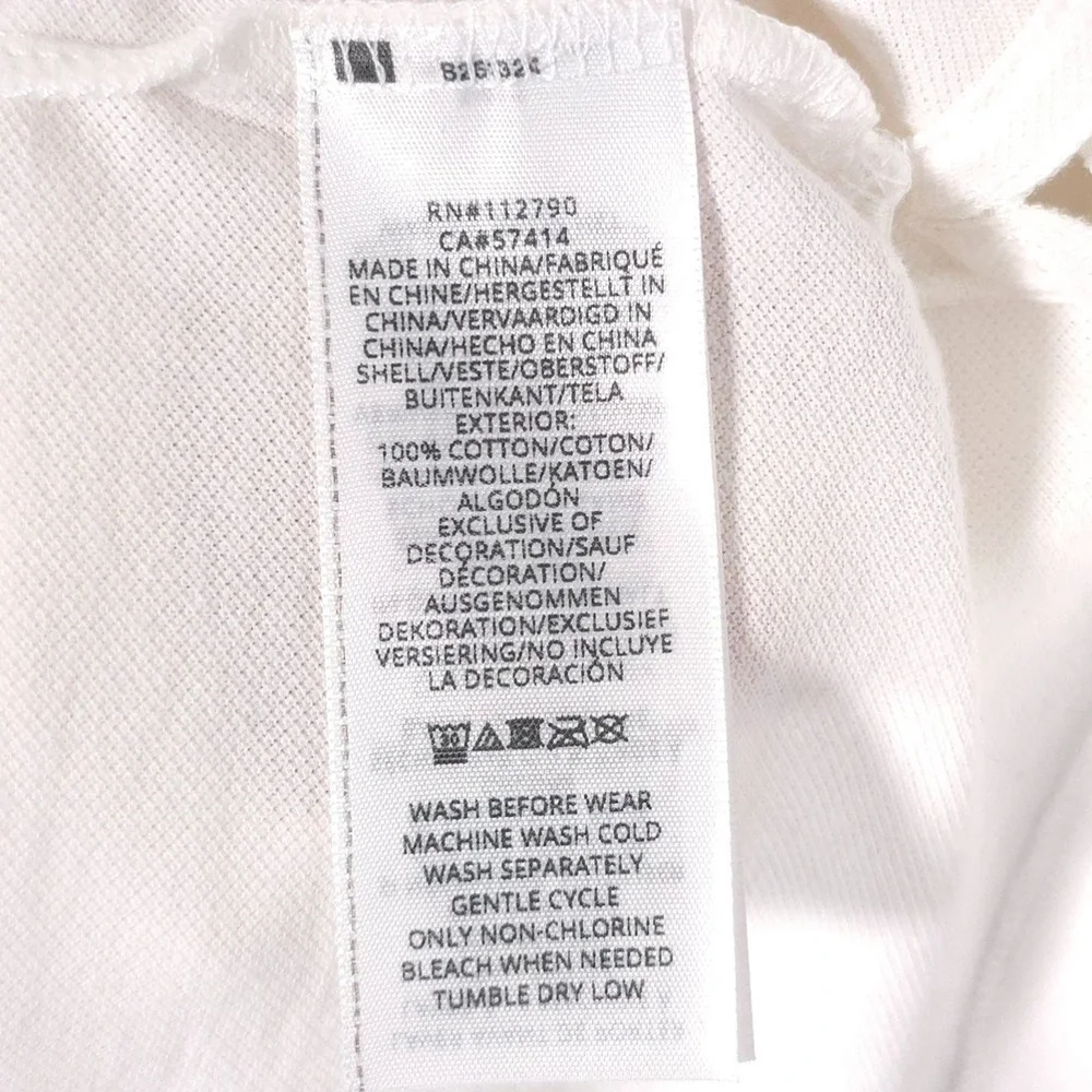 TRUE RELIGION Mens New Polo Shirt LARGE White Logo Graphic 701065 PIQUE POLO